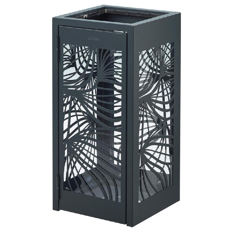 ROSSIGNOL Corbeille a poser ou a fixer bella anti-nuisible 110 L anthracite mat  - sans cendrier_0
