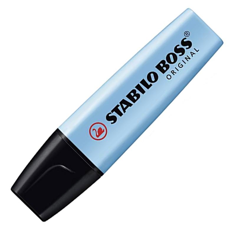 SURLIGNEUR STABILO BOSS ORIGINAL PASTEL - POINTE BISEAUTEE - PASTEL FRAICHEUR DE BLEU