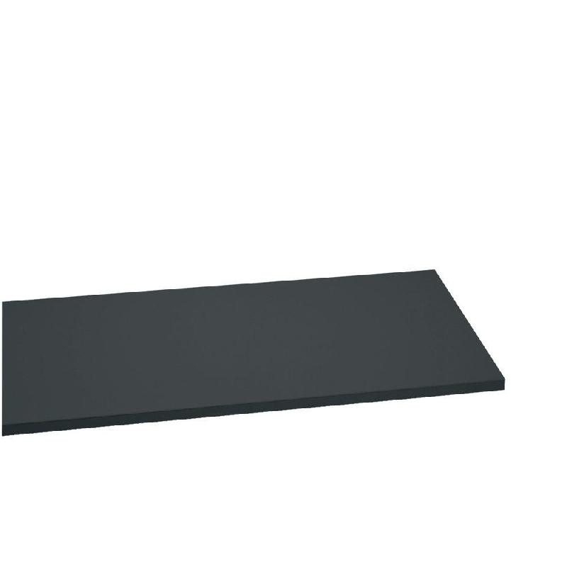 Tablette L120xP30cm - épaisseur 22mm - anthracite - pour gondoles double face Vertigo_0