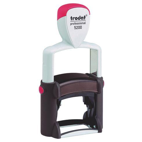 TAMPON TEXTE PERSONNALISABLE PROFESSIONAL LINE 5200 TRODAT MONOCHROME 5 LIGNES