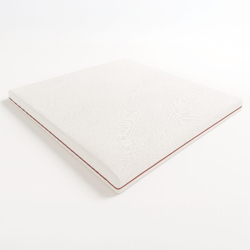 THE WHITE STONE Topper double français 140 X 190 mousse mémoire 9 zones | Hauteur 5 cm | Anti-allergique - blanc multi-matériau ALADINOH5-140X190X5_0