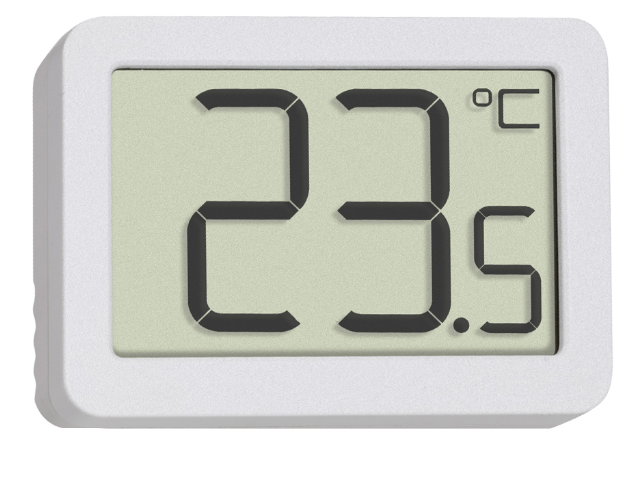 Thermomètre ambiant - grand affichage - coloris blanc #3065/2t_0