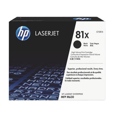 HP 81X- CF281X TONER HAUTE CAPACITÉ NOIR POUR IMPRIMANTE LASER - TONER AUTHENTIQUE