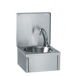 Tournus Equipement - Lave-mains G.A. avec dosseret en inox - Réf. 806332 - Cuve Ø 275 mm, commande au genou_0