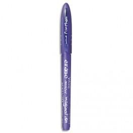 UNIBALL STYLO ROLLER ENCRE THERMOSENSIBLE FANTHOM, POINTE MOYENNE, ENCRE VIOLETTE.