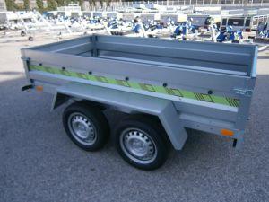 Remorque utilitaire 236x129x40 cm - 2 essieux - Rustique 256 - 500 kg PTC_0