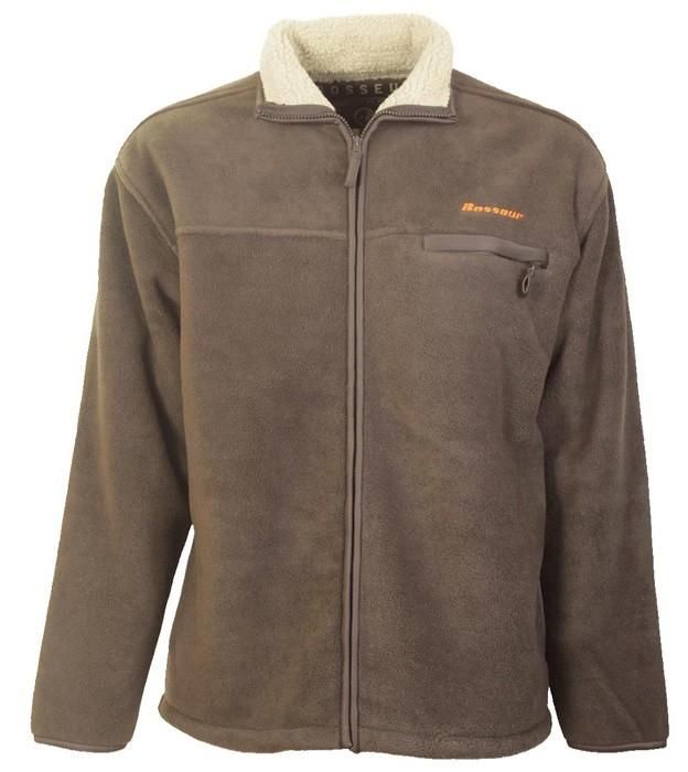 VESTE POLAIRE MARRON DOUBLÉE DOUBLE FACE - TAILLE XXL - BOSSEUR - NO TERRE