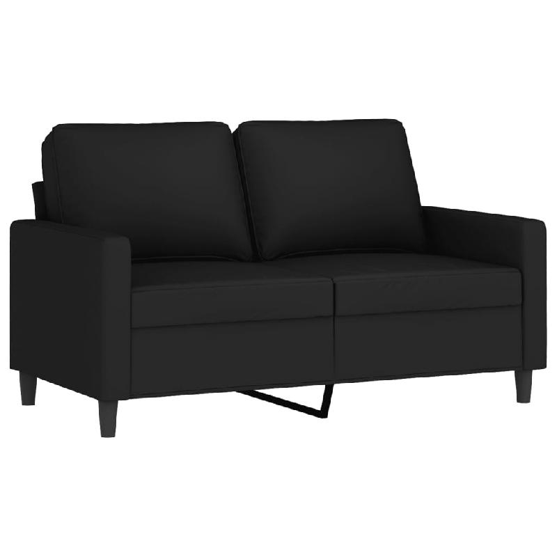 VidaXL Canapé à 2 places Noir 120 cm Velours Modèle Nermontix - 359194_0