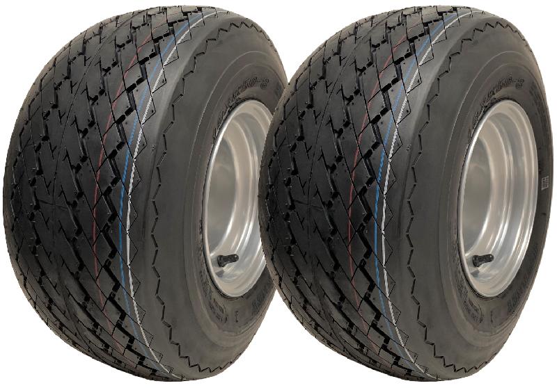 18x8.50-8 Chariot de golf Roues Buggy Pneus 4 plis herbe sur jantes Wanda P509 (Lot de 2)_0