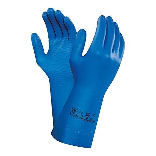 Ansell Ravitex 79-700 - Lot de 50 gants de protection en nitrile bleu - Taille 10_0