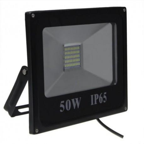 Éclairage de chantiers - Projecteur 50W Slim blanc froid - 4000 lumens - Référence IDFL50BFS_0