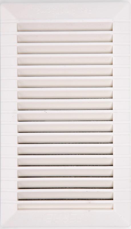 Grille d'aération ABS naturel - 23 x 13.5 cm - usage intérieur et extérieur avec moustiquaire_0