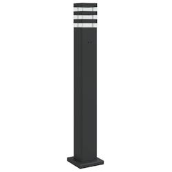 Helloshop26 - Lampadaire d'extérieur avec sortie 80 cm aluminium noir 02_0042531 - 3000218169671_0