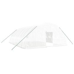 Helloshop26 - Serre tente abri plante fleur légumes avec cadre en acier 48 m² 8 x 6 x 2,85 m blanc 02_0044601 - 3000220230291_0
