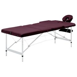 Helloshop26 - Table de massage pliable lit de massage banc canapé thérapie cosmétique portable professionnel Shiatsu Reiki 3 zones 02_0001829 - 300_0