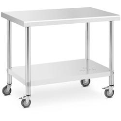 Helloshop26 - Table de travail cuisine professionnel premium 60 x 100 cm 155 kg acier inoxydable argenté 14_0010017 - 3000221956893_0