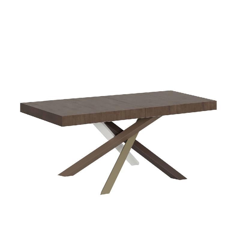 Itamoby Table Extensible 140/400X90 Cm Volantis Premium Noyer Pieds Multicolores 4/C - marron VE140PRE40ALL-NC_0