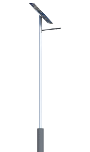 Lampadaire urbain solaire Combi 4 - LED - 60W - 9600 lm - aluminium et acier galvanisé thermolaqué - éclairage public_0