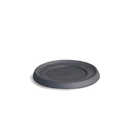 PLATEAU ROND NOIR POUR BOUGIE