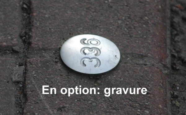 Secure - Clou de voirie - Ø 120 mm - Type URBAINE A.2 - Ref. 510.06 - Inox 304 passivé poli-brillant_0