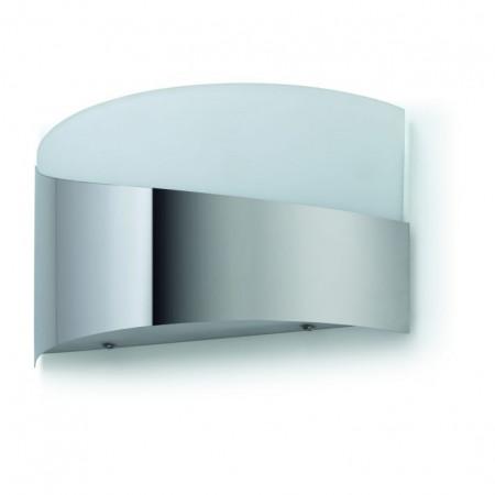 Applique Vollmond E27 60W chromé - acier avec diffuseur en cristal opalisé - IP20 - 42W max_0