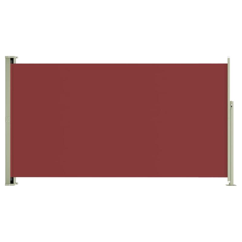 AUVENT PARAVENT STORE BRISE-VUE LATÉRAL RÉTRACTABLE DE PATIO JARDIN TERRASSE BALCON PROTECTION VISUELLE ÉCRAN 170 X 300 CM ROUGE 02_0007319_0