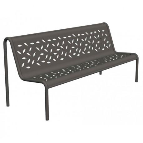 BANC PUBLIC DÉCOUPE LASER MOTIF À FEUILLES MODÈLE TUBULAR_0