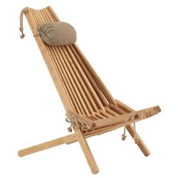 Chilienne en bois EcoChair (coussin offert) Aulne Ecofurn - 3700866312602_0