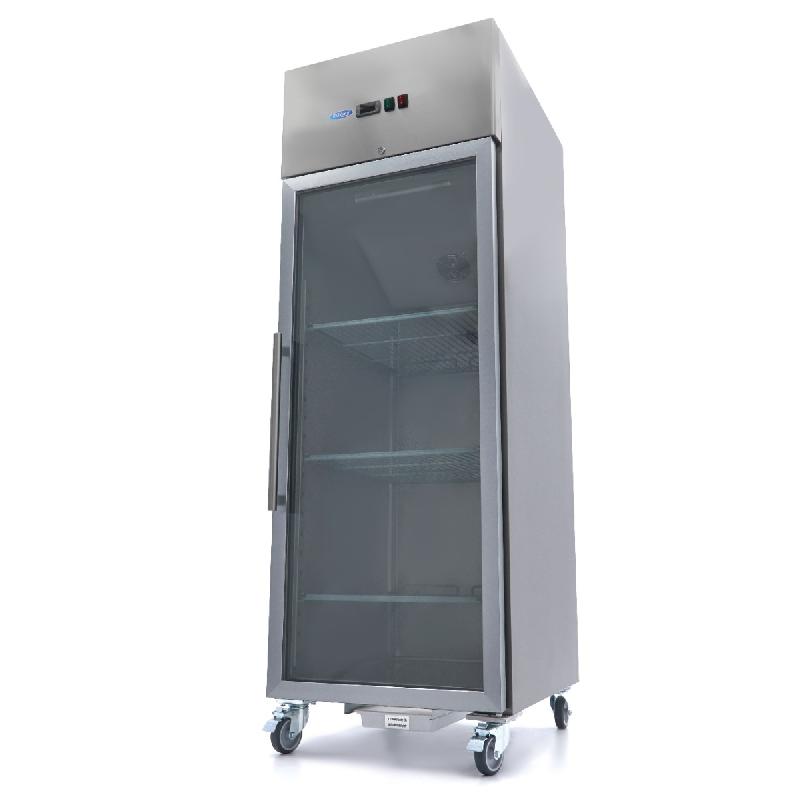 Congélateur 700 L Maxima 09400036 - 3 x 2/1 GN, porte en verre, économe en énergie_0