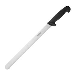 Couteau à trancher denté Hygiplas noir 305mm - C580_0