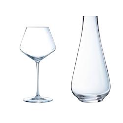 Ensemble 6 verres à pied 47cl et carafe  Ultime - Cristal d'Arques - transparent verre 0725765985743_0