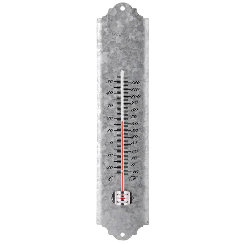 Esschert design thermomètre mural zinc 30 cm oz10 411476_0