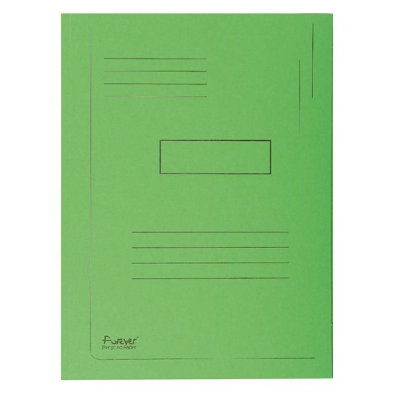 EXACOMPTA CHEMISE-DOSSIER EXACOMPTA 2 RABATS - CARTE - VERT (LOT DE 50)