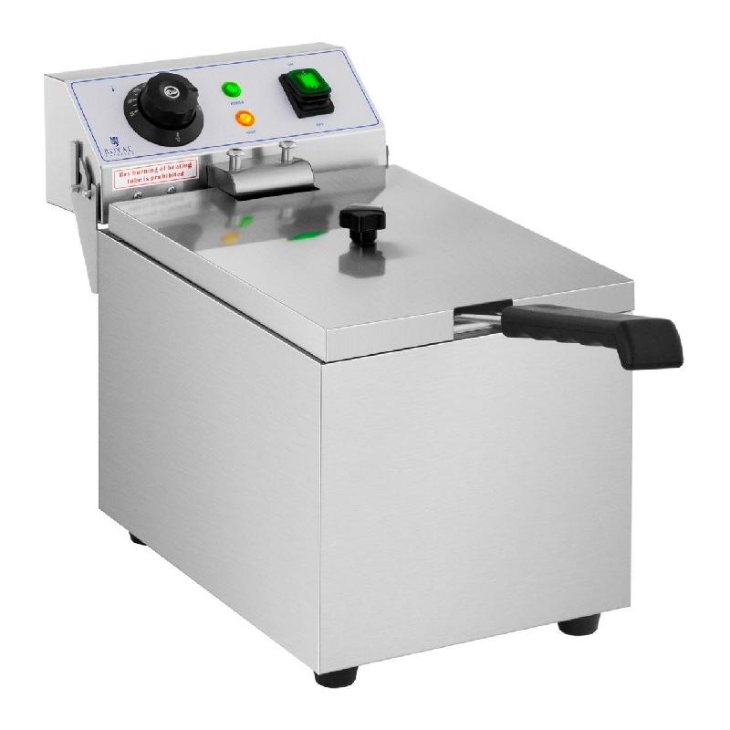 Friteuse électrique professionnelle - 8 litres - 230 volts - Acier inoxydable - 3 200 W_0
