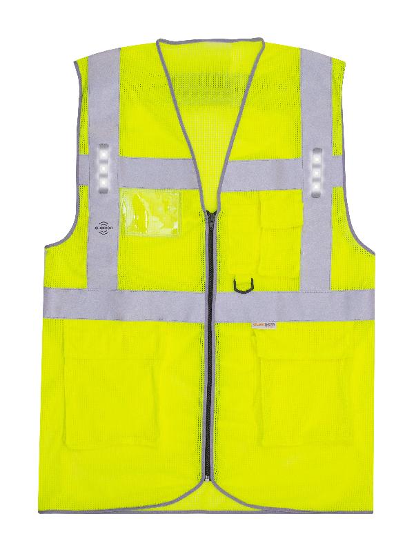 GILET SAFARI LED DE SIGNALISATION LED - T2S_0