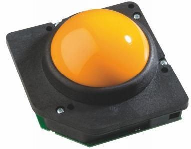 GK75-1602B - Trackball 75mm en bakélite noire - Étanchéité IP40_0