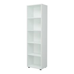 Helloshop26 - Bibliothèque design pour salon étagère style original à 5 niveaux 178 x 49 x 30 cm blanc 03_0006520 - 3001795282722_0