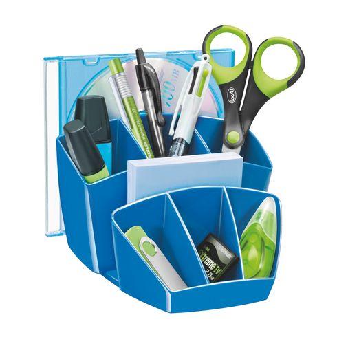 MULTIPOT ET ORGANISEUR DE BUREAU PLASTIQUE CEP GLOSS BLEU