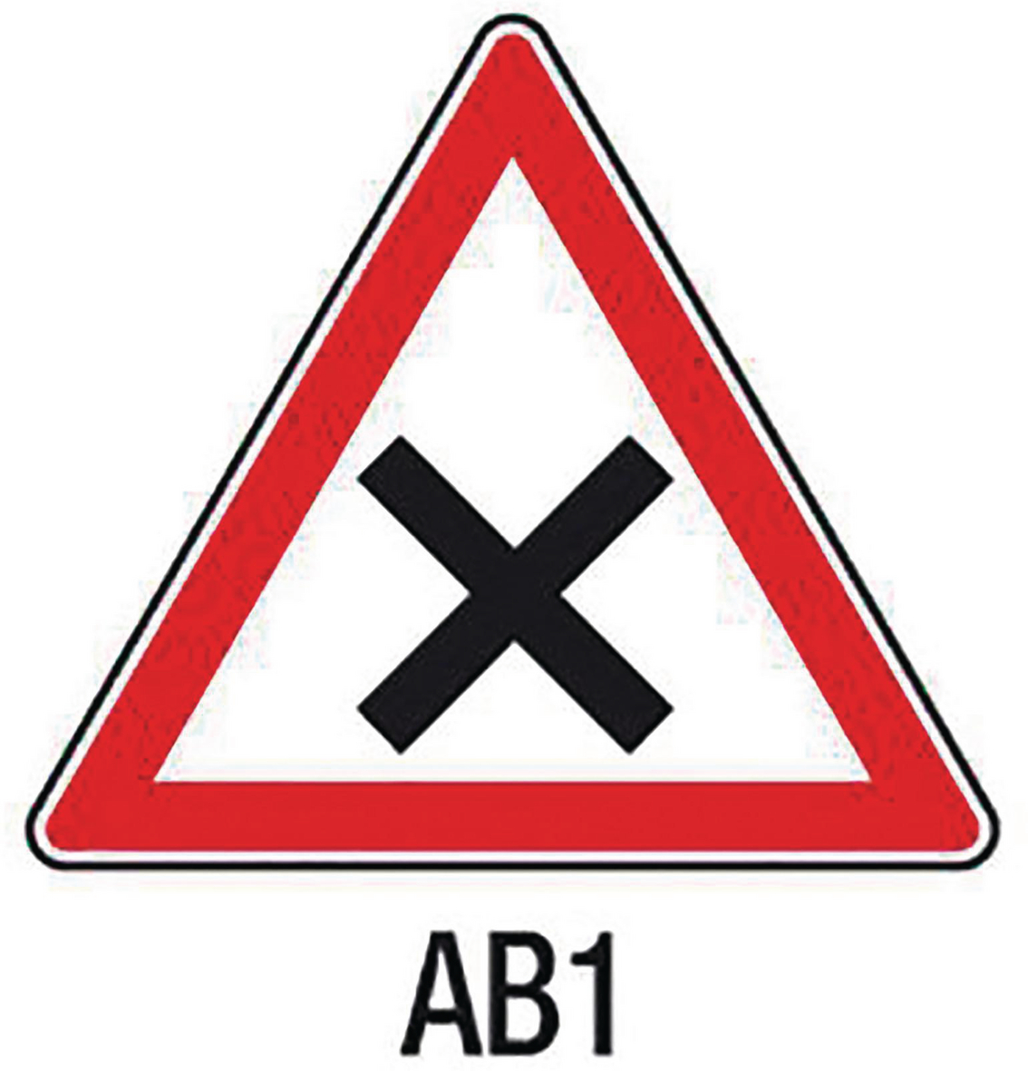 PANNEAU INTERSECTION ET DE PRIORITÉ TYPE AB CLASSE 2