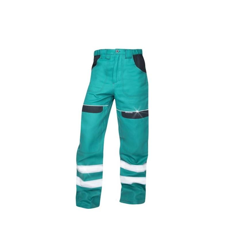 Pantalon à bandes réfléchissantes - Réf H8937 - 100% coton - Tailles 46 à 66 - Renforcé aux genoux_0