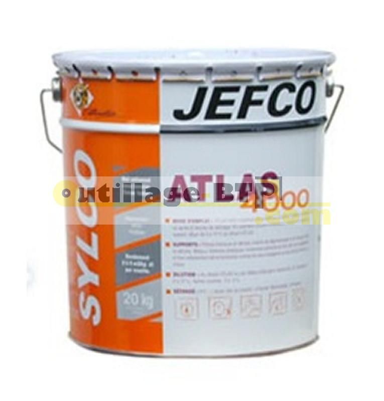 PEINTURE MATE UNIVERSELLE BLANC - ATLAS 4000 - PHASE SOLVANT - 15 LITRES - JEFCO