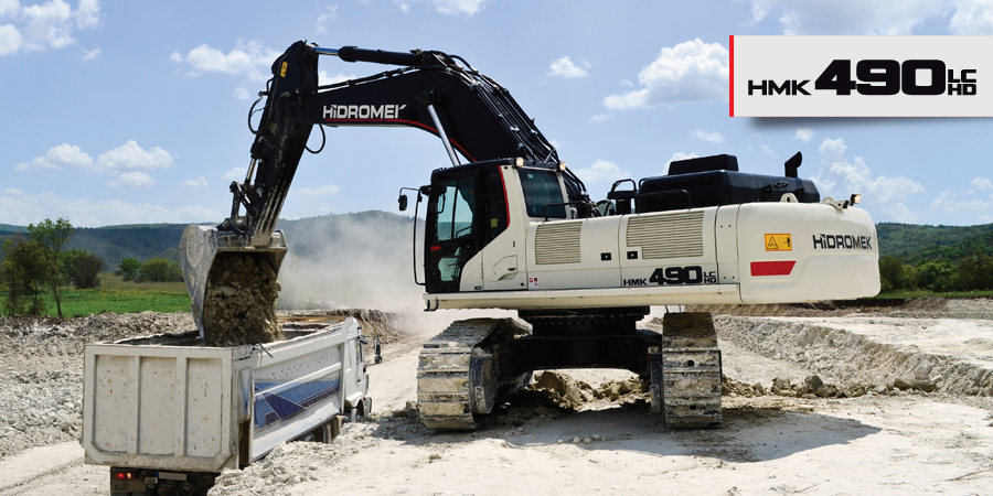 Pelleteuse 51,1t - Hidromek HMK 490 LC HD - moteur Isuzu - faible consommation de carburant_0
