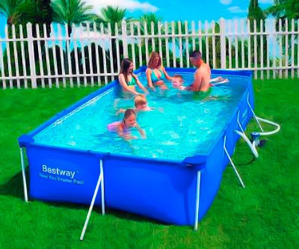 Piscine hors sol rectangulaire 399 x 211 x 81 cm_0