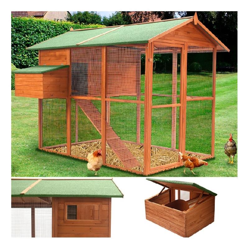Enclos Poulailler 12 M² Parc Grillagé 4x3m Acier Galvanisé