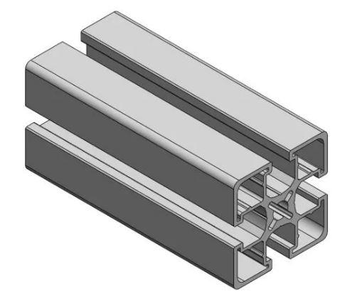 Profilé aluminium 45×45 économique - barre de 6 mètres - taraudage M8 possible - Réf : 900-608_0