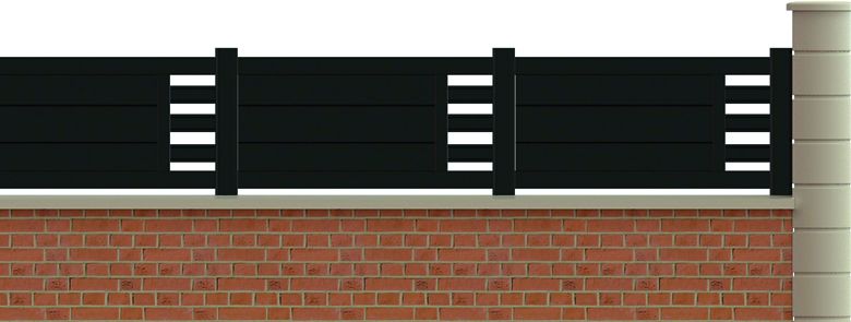 Raspail - clôture en aluminium assortie aux portails et portillons des gammes Design, Classique et PVC - GP Portail_0