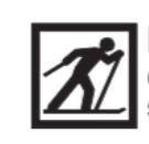 Panneau de signalisation touristique - idéogramme ID 21 - point de départ d'un circuit de ski de fond_0