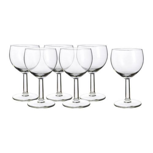 Verres de table à vin transparent försiktigt_0