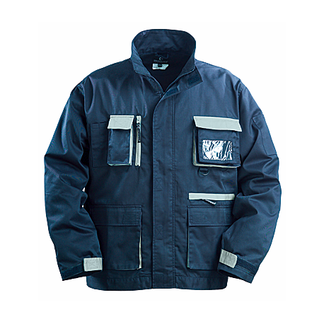 Veste de travail NAVY marine et gris - 60 % coton - 40 % polyester  - COVERGUARD | 8NAVV_0