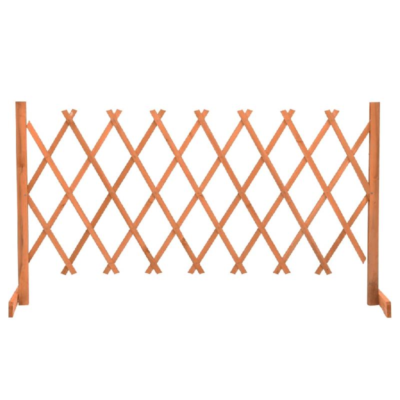 Vidaxl clôture en treillis de jardin orange 150x80 cm bois de sapin 314826_0